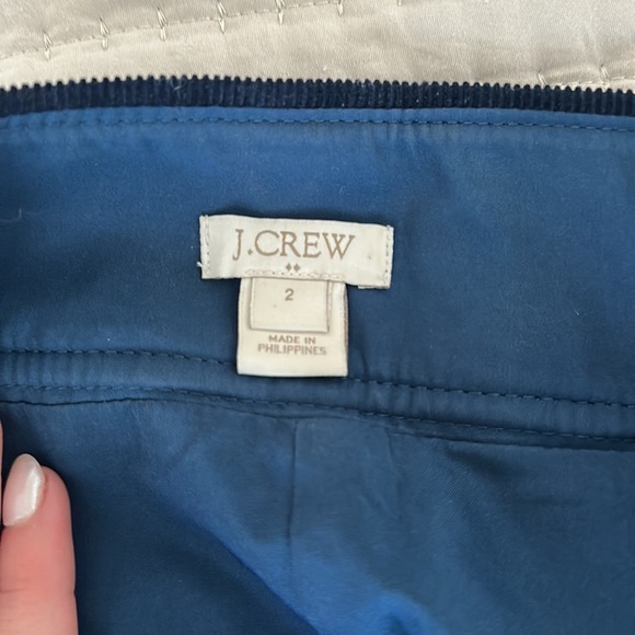 Blue Corduroy Mini Skirt Jcrew size 2 - Picture 3 of 3